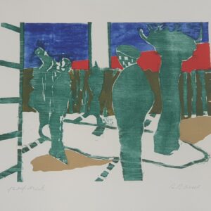 Man met knitwilg (ii) - PROEFDRUK